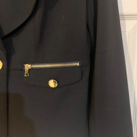 Boston Proper Black Lined Shawl Collar Blazer sz 10 - Picture 3 of 8